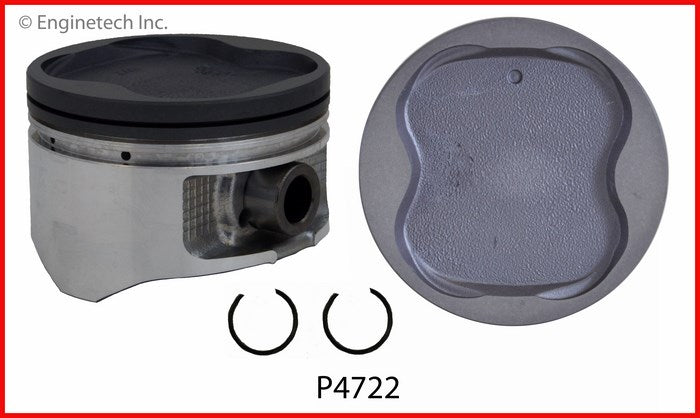 Enginetech P4722(6)STD Engine Piston Set Without Rings for Toyota Trucks and SUVs