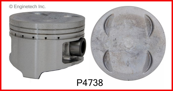 Enginetech P4738(4).50 Engine Piston Set Without Rings for 1997-1998 Honda CR-V