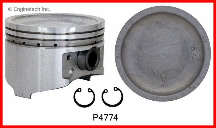 Enginetech P4774(6).50 Engine Piston Set Without Rings for Mitsubishi Montero
