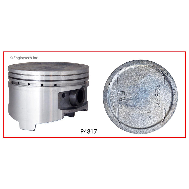 Enginetech P4817(6).50 Engine Piston Set Without Rings for Chrysler, Dodge, Mitsubishi