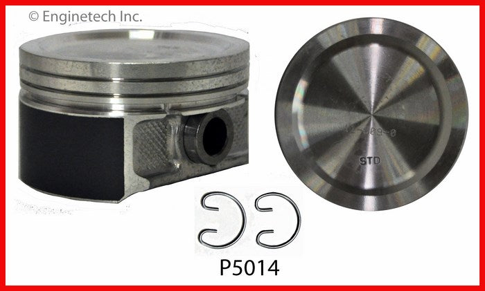 Enginetech P5014(10).50 Engine Piston Set Without Rings for 2012 Ford E-350 Super Duty