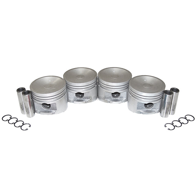 Pistons w/ Rings fit Fits 1991-1994 Nissan NX 1.6 L4 DOHC 16V
