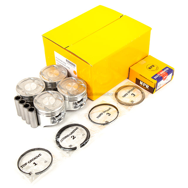 Full Gasket Set Pistons Bearings Fit 88-91 Honda Civic CRX 1.6L SOHC D16A6