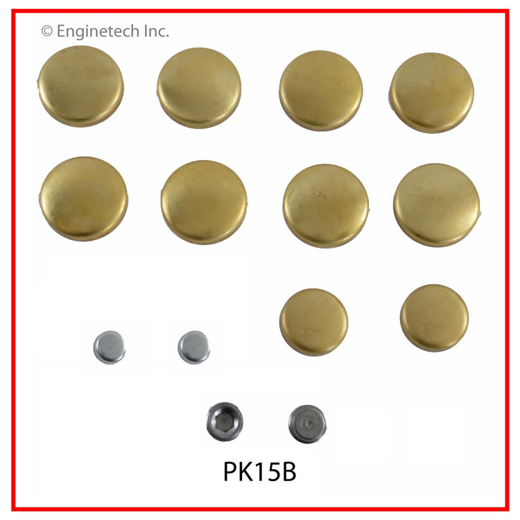 Enginetech PK15B Engine Expansion Plug Kit – Brass and Steel for Ford and Lincoln Vehicles