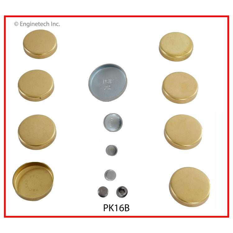 Enginetech PK16B Brass Engine Expansion Plug Kit for Automotive Engines