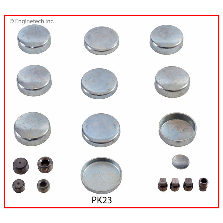 Enginetech PK23 Engine Expansion Plug Kit - Iron for Engine Rebuilding and Maintenance