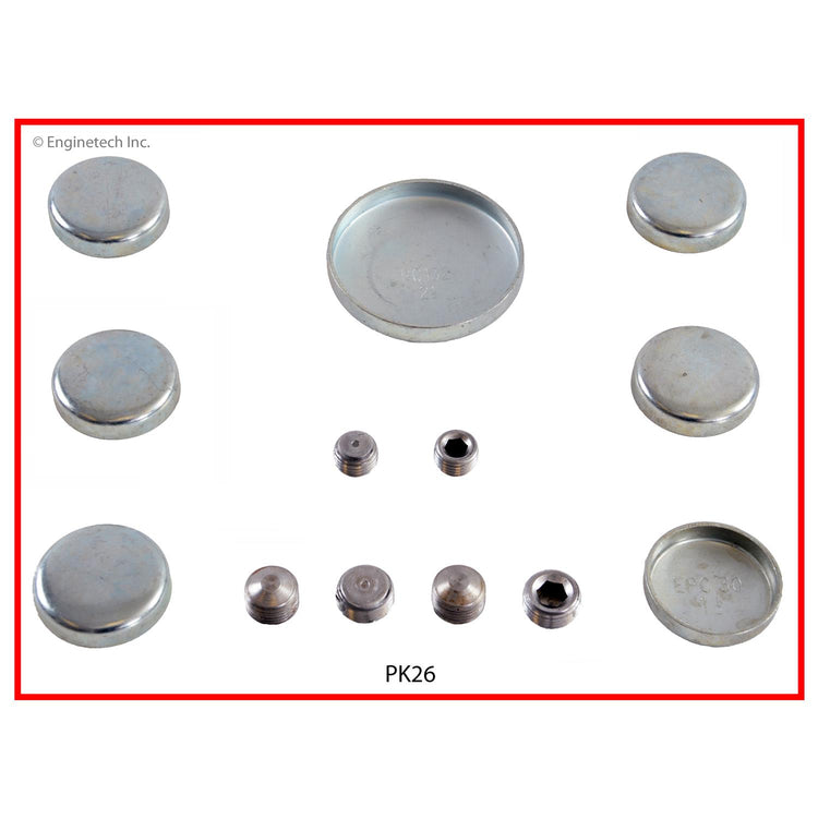 Enginetech PK26 Engine Expansion Plug Kit — Steel, Iron Engine Replacement Components