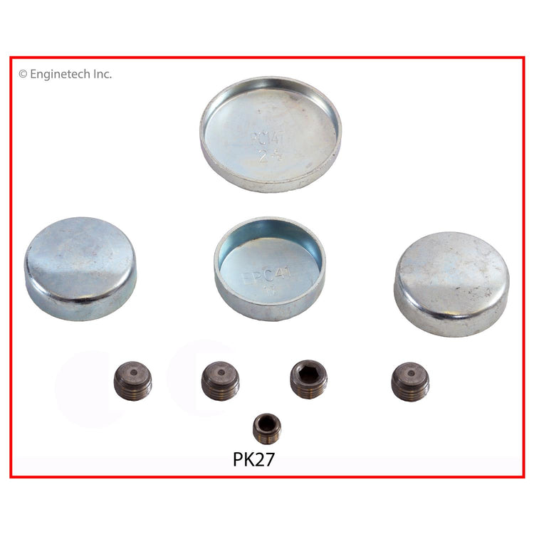 Enginetech PK27 Engine Expansion Plug Kit for Ford EXP and Escort (Iron, Steel)