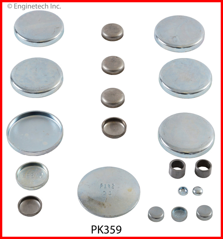 Enginetech PK359 Engine Expansion Plug Kit for Dodge Ram and D250/D350 Models