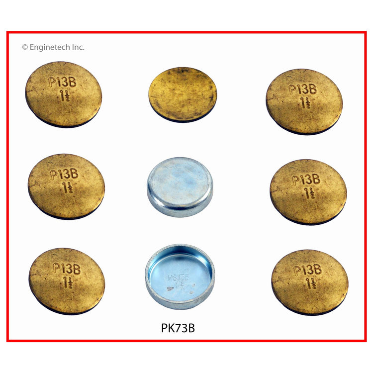 Enginetech PK73B Brass Engine Expansion Plug Kit for Ford E-Series (1988-1994)
