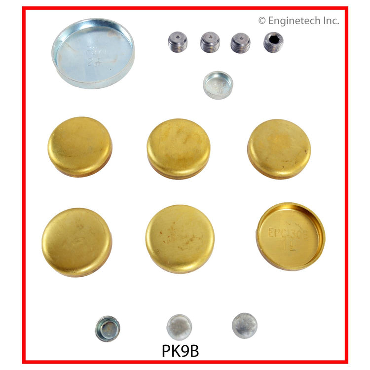 Enginetech PK9B Brass Engine Expansion Plug Kit for Engine Rebuilding