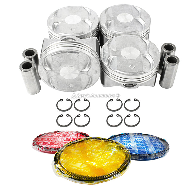 Pistons w/ Rings fit Fits 09-12 Honda Civic Acura 2.4L DOHC