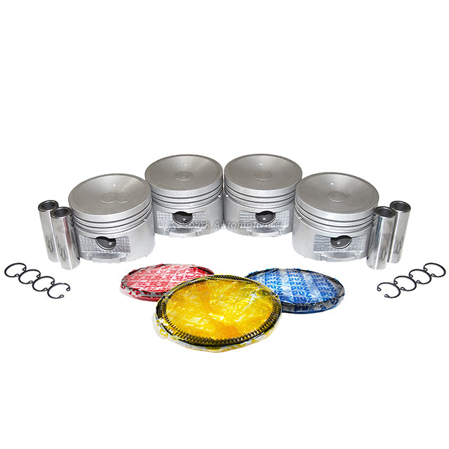 Pistons w/ Rings fit Fits 1991-1994 Nissan NX 1.6 L4 DOHC 16V