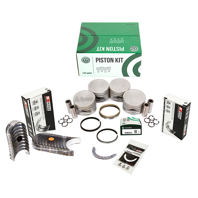 Full Gasket Set Pistons Bearings Fit 91-94 Nissan NX Sentra 1.6L DOHC GA16DE