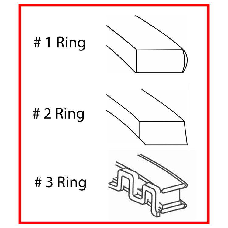 Enginetech R38856-STD Engine Cast Iron Piston Ring Complete Set for Domestic and Import Engines