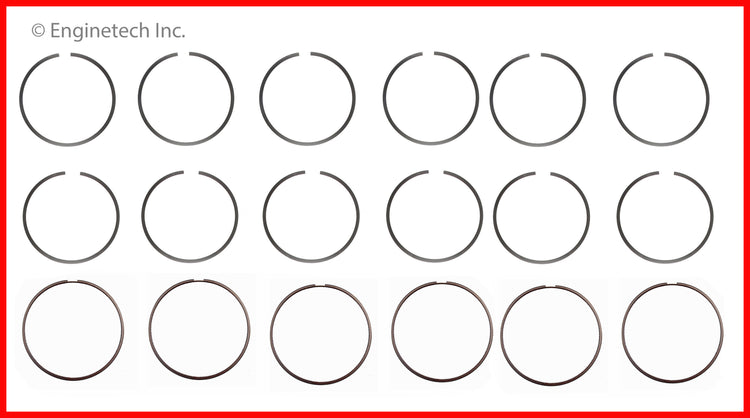 Enginetech S32676-020 Engine Premium Piston Ring Complete Set for Ford F-150