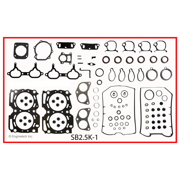 Enginetech SB2.5K-1 Engine Full Gasket Set for Subaru Cars and Trucks