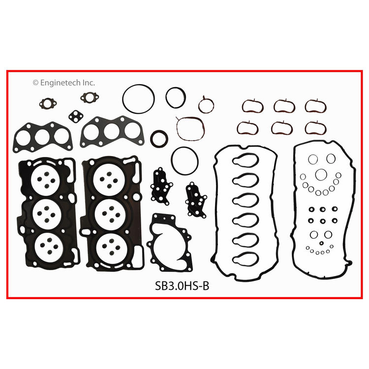 Enginetech SB3.0HS-B Engine Cylinder Head Gasket Set for Subaru Outback and Legacy