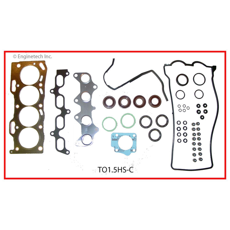 Enginetech TO1.5HS-CWB Engine Cylinder Head Gasket Set for Toyota Paseo and Tercel