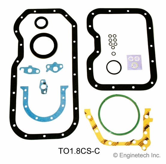 Enginetech TO1.8CS-C Engine Lower End Gasket Set for Toyota and Geo Vehicles