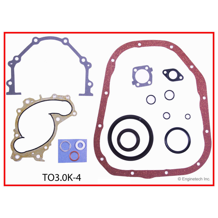 Enginetech Engine Full Gasket Set for Toyota and Lexus Vehicles - Part Number TO3.0K-4