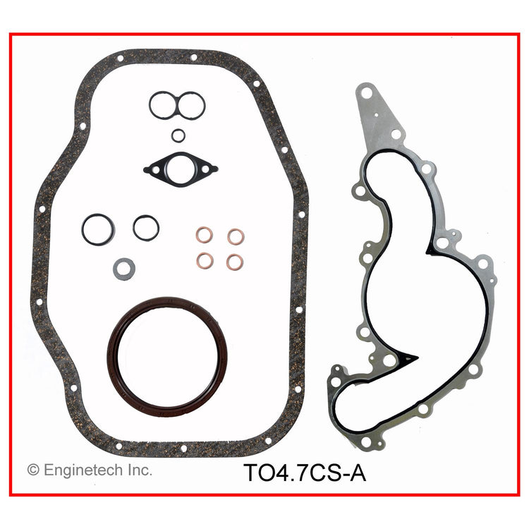 Enginetech Engine Lower End Gasket Set for Toyota and Lexus Models - Part TO4.7CS-A