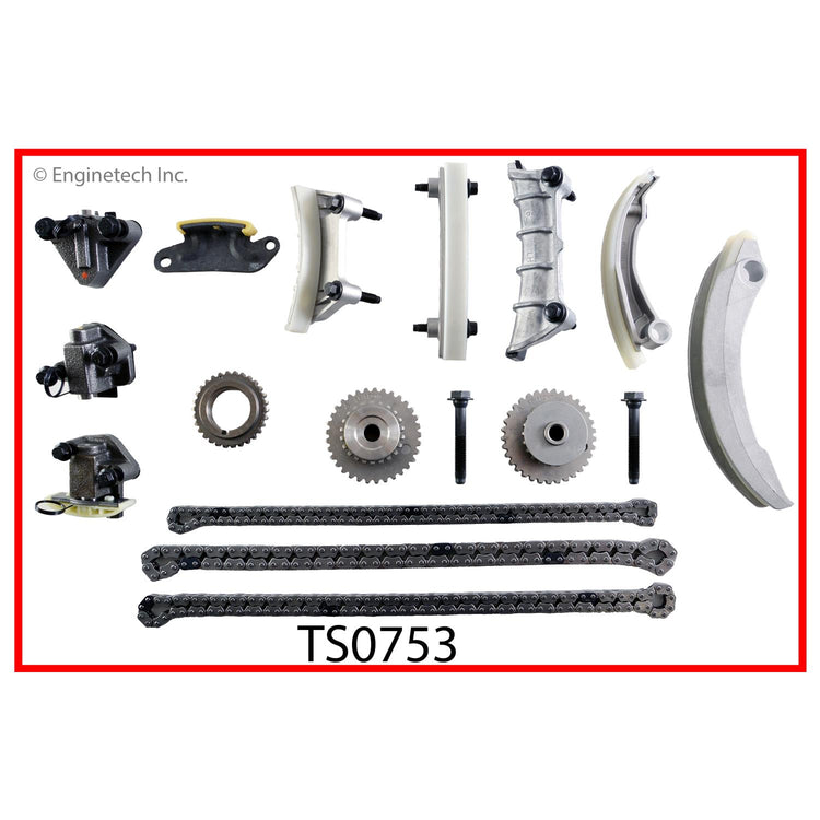 Enginetech TS0753 Engine Timing Set for 2010-2012 Saturn Vue, Buick Enclave, Chevrolet Malibu, and More