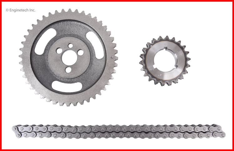 Enginetech TS163 Engine Timing Set with Double Roller Chain and High Alloy Steel Sprockets