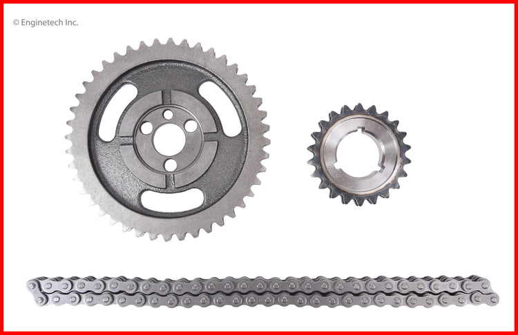 Enginetech TS163 Engine Timing Set with Double Roller Chain and High Alloy Steel Sprockets