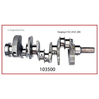 Enginetech Remanufactured Engine Crankshaft Kit with Main and Rod Bearings for Buick (Part #103500)