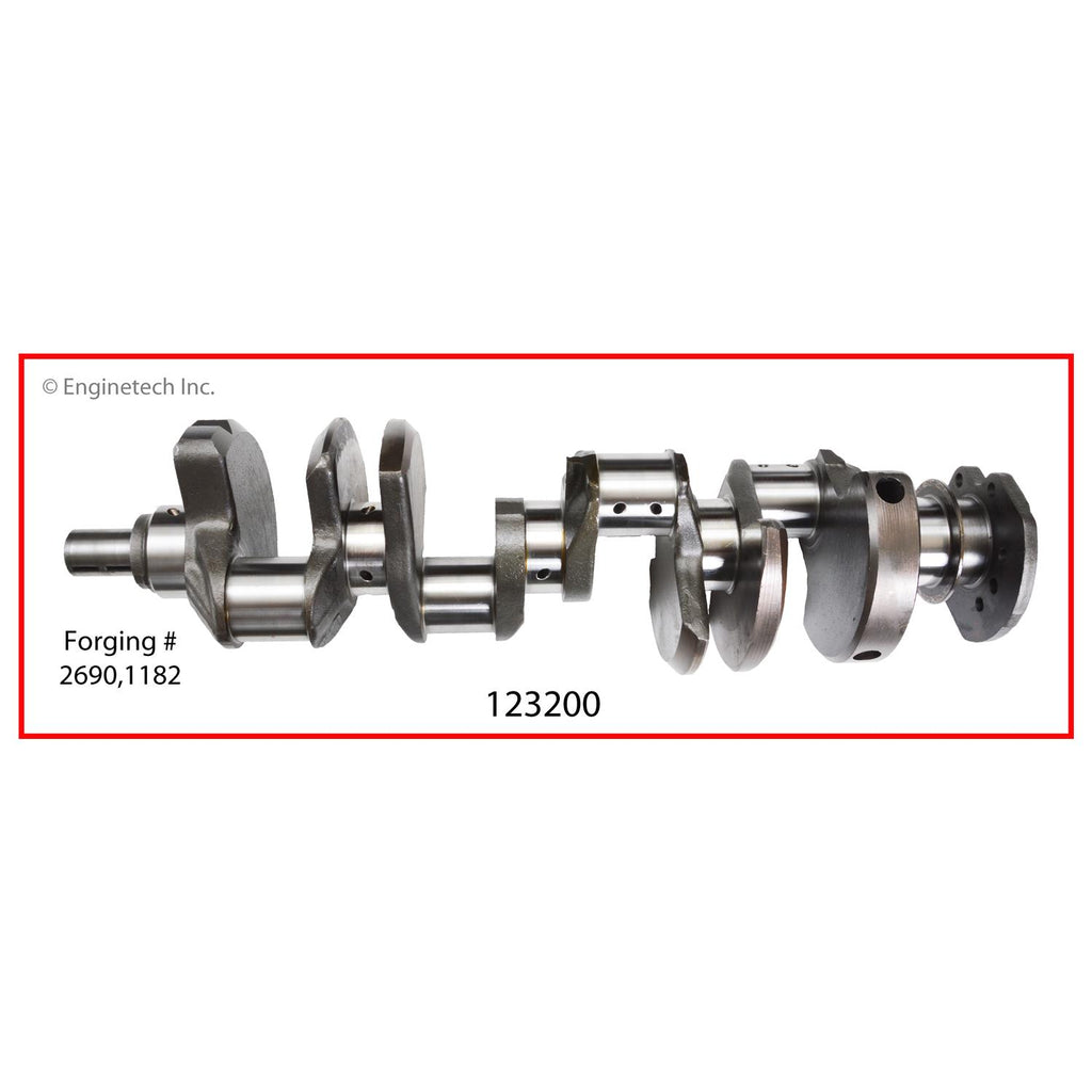Enginetech Remanufactured Engine Crankshaft Kit with Main and Rod Bear ...