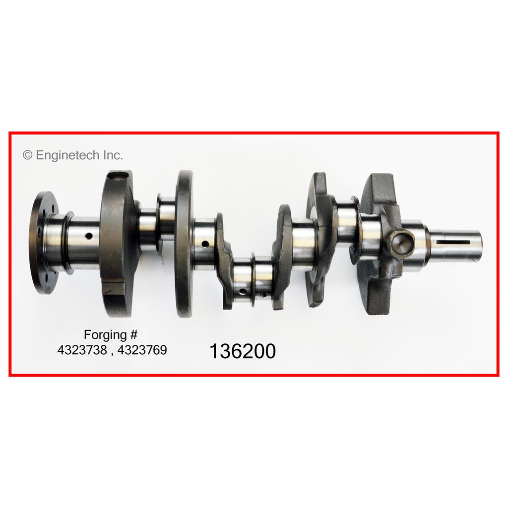 Enginetech Remanufactured Engine Crankshaft Kit with Main and Rod Bearings for Dodge B150 (1988-1997)