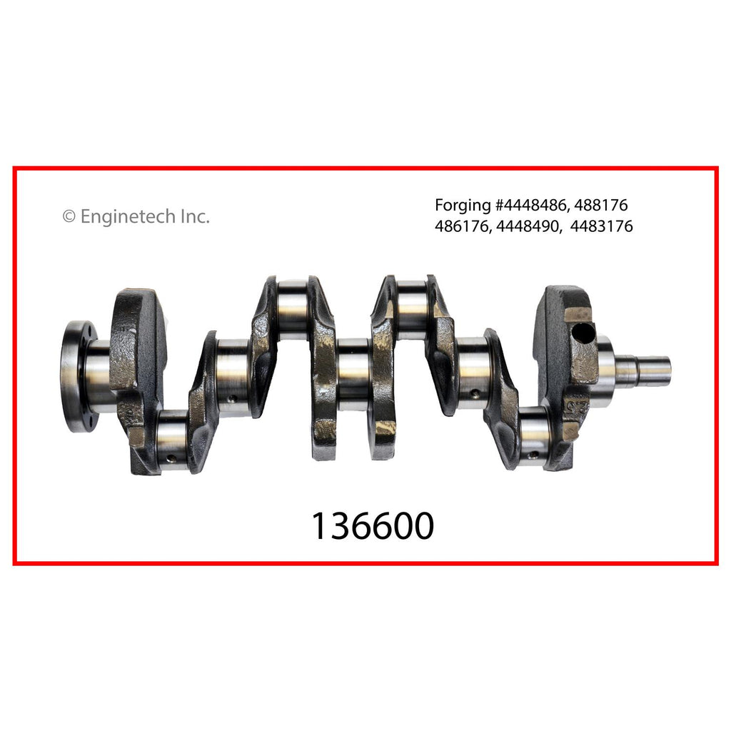 Enginetech Remanufactured Engine Crankshaft Kit with Main and Rod Bearings for Dodge Caravan and Dakota