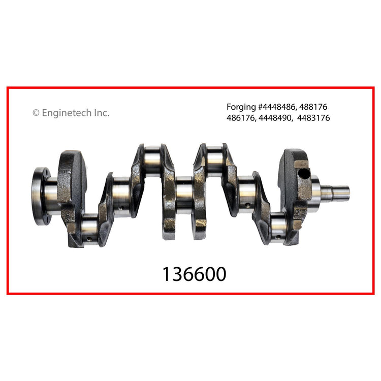 Enginetech Remanufactured Engine Crankshaft Kit with Main and Rod Bearings for Dodge Caravan and Dakota