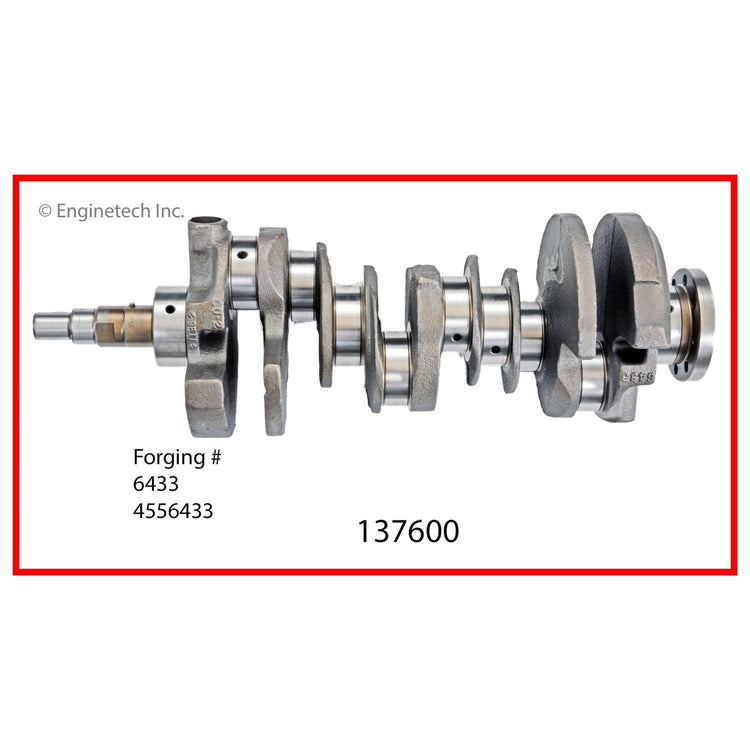 Enginetech Remanufactured Engine Crankshaft Kit with Main and Rod Bearings for Chrysler Vehicles