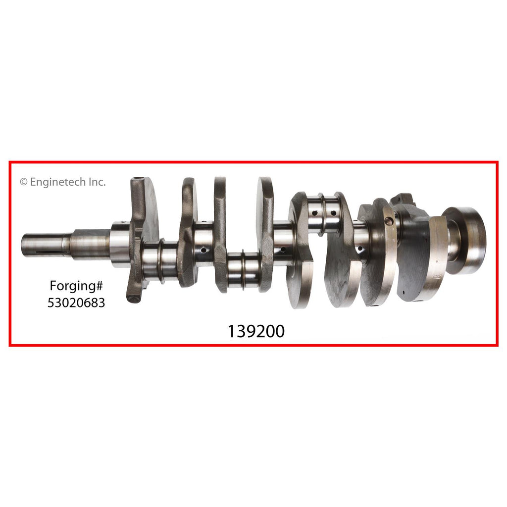 Enginetech Remanufactured Engine Crankshaft Kit with Main and Rod Bearings for Dodge and Jeep (Part 139200)