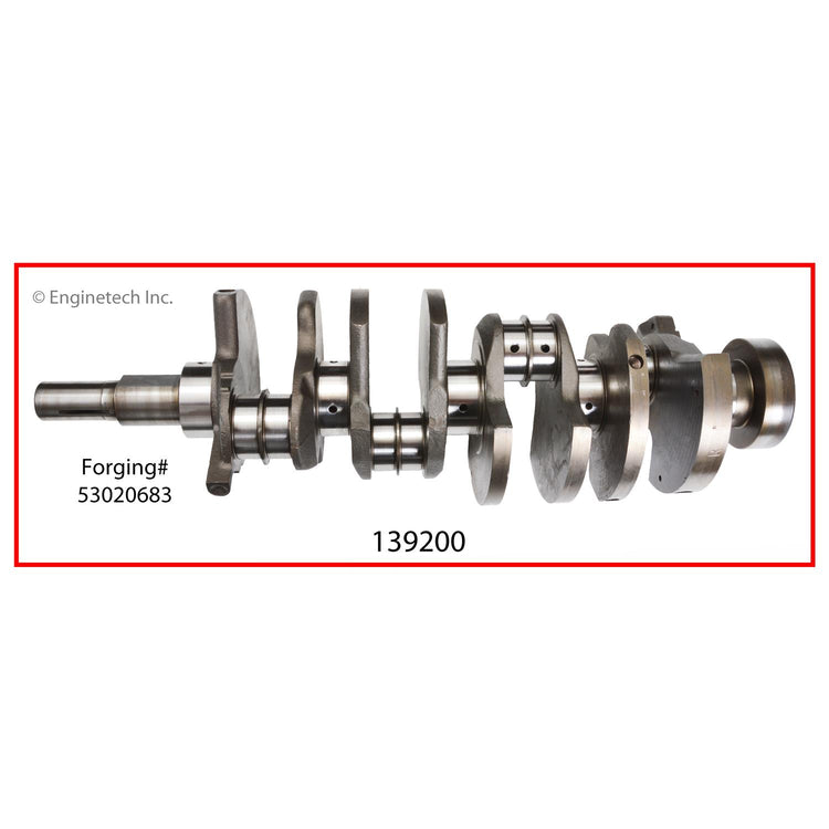 Enginetech Remanufactured Engine Crankshaft Kit with Main and Rod Bearings for Dodge and Jeep (Part 139200)