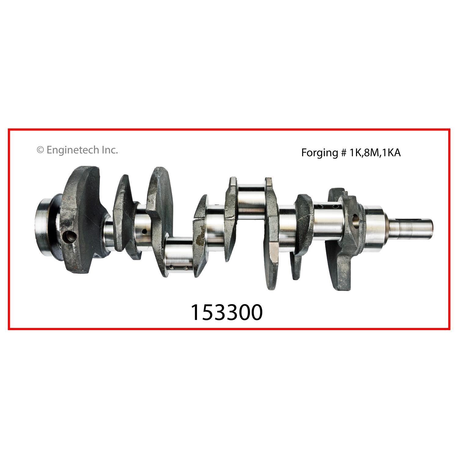 Enginetech 153300 Remanufactured Engine Crankshaft Kit with Main and R ...