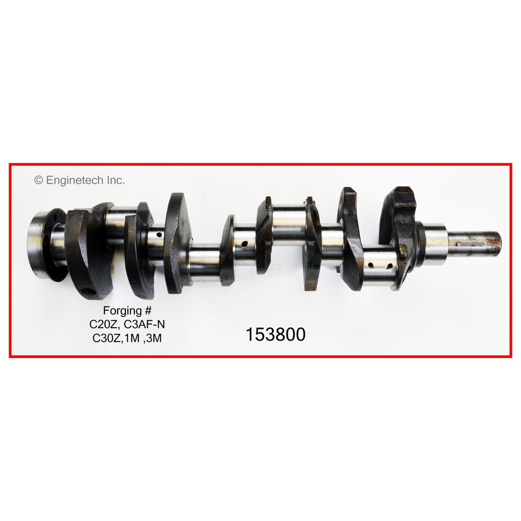 Enginetech Part Number 153800 Remanufactured Engine Crankshaft Kit with Main and Rod Bearings for Ford Vehicles