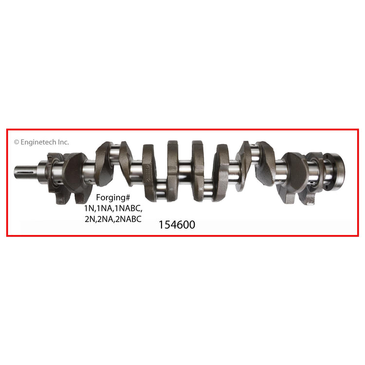 Enginetech Remanufactured Engine Crankshaft Kit with Main and Rod Bearings for Ford P-350 and F-250 (Part #154600)