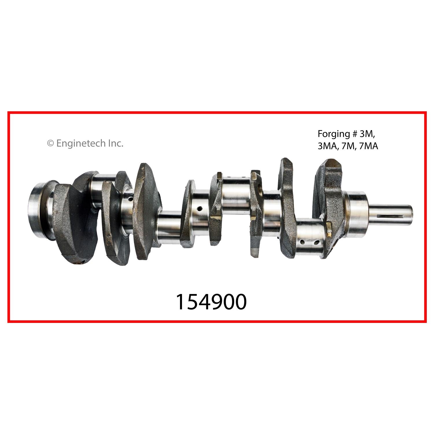 Enginetech Remanufactured Engine Crankshaft Kit with Main and Rod Bear ...
