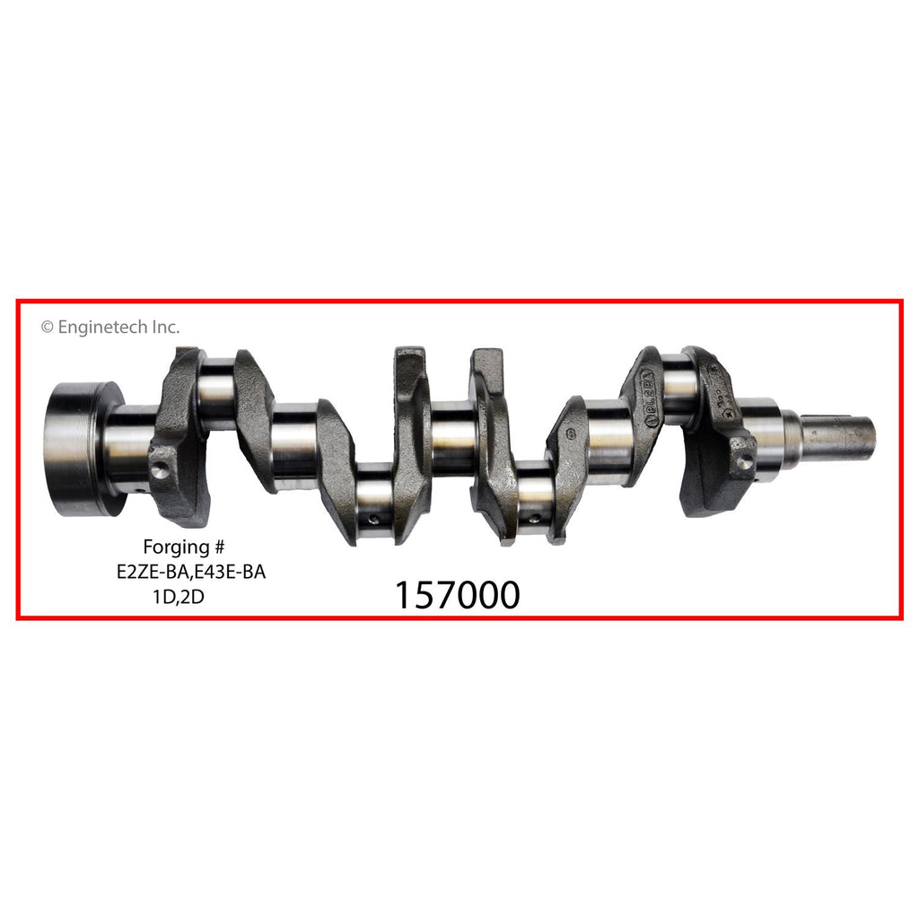 Enginetech Remanufactured Engine Crankshaft Kit with Main and Rod Bearings for Ford Ranger and Aerostar