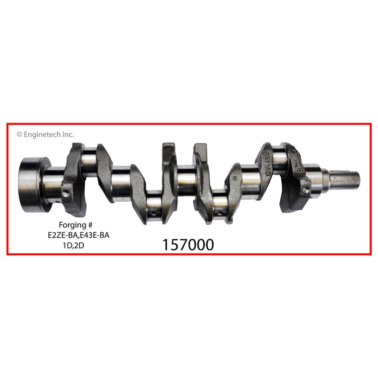 Enginetech Remanufactured Engine Crankshaft Kit with Main and Rod Bearings for Ford Ranger and Aerostar