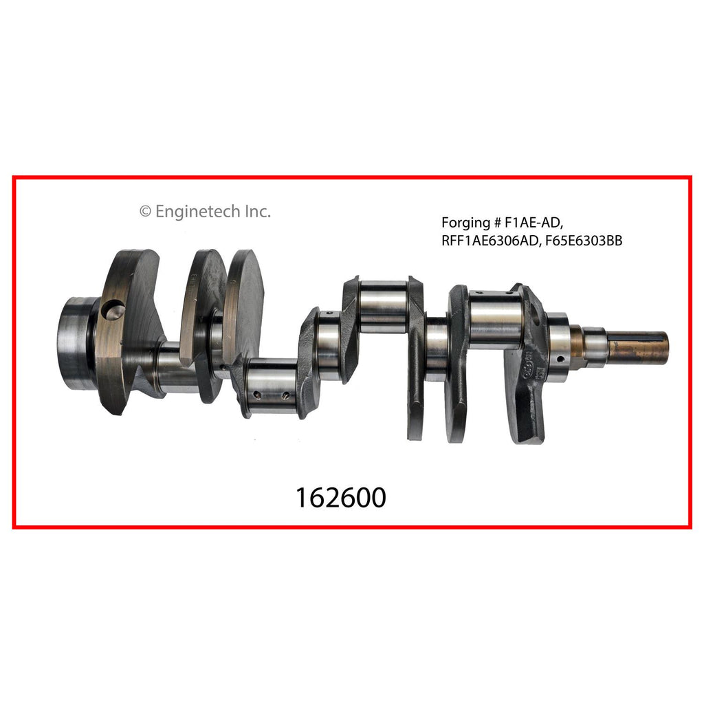 Enginetech Remanufactured Engine Crankshaft Kit with Main and Rod Bearings for 2004 Ford Vehicles