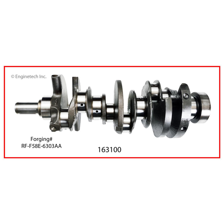 Enginetech Remanufactured Engine Crankshaft Kit with Main and Rod Bearings for Ford Taurus, Mercury Sable, Ford Ranger (Part #163100)