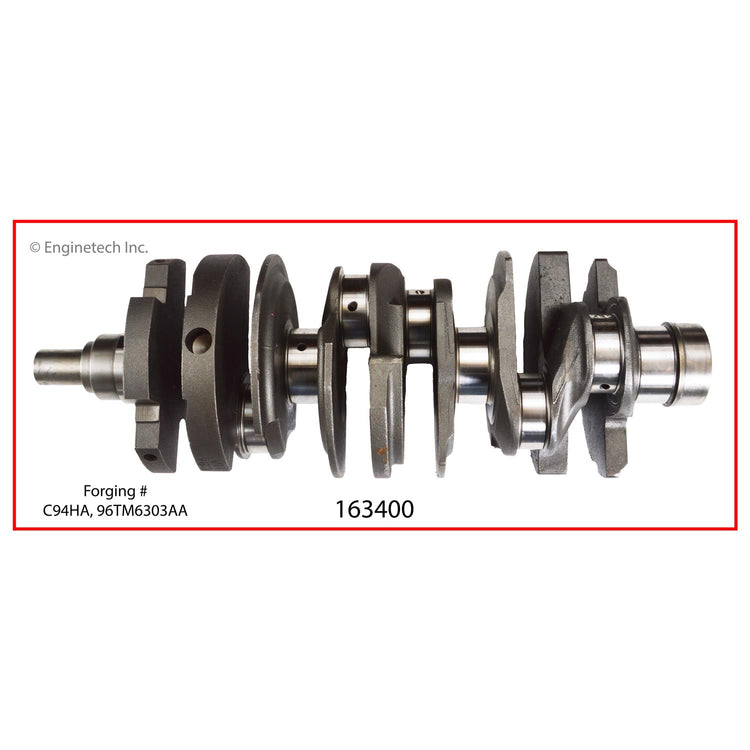 Enginetech Remanufactured Engine Crankshaft Kit with Main and Rod Bearings for Ford Vehicles