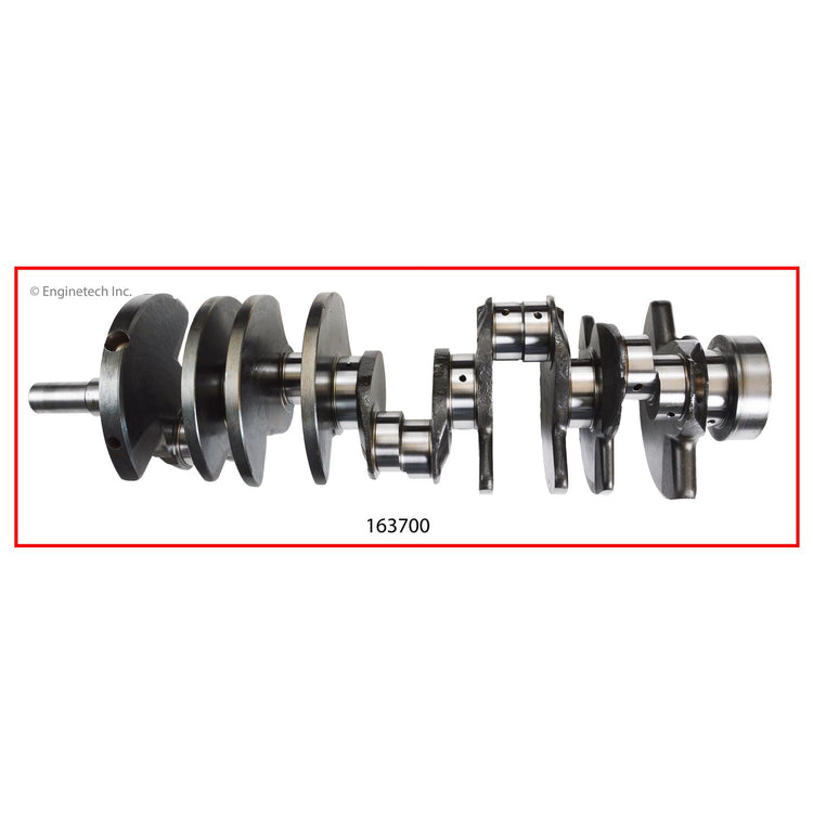 Enginetech Remanufactured Engine Crankshaft Kit with Main and Rod Bearings – Part 163700