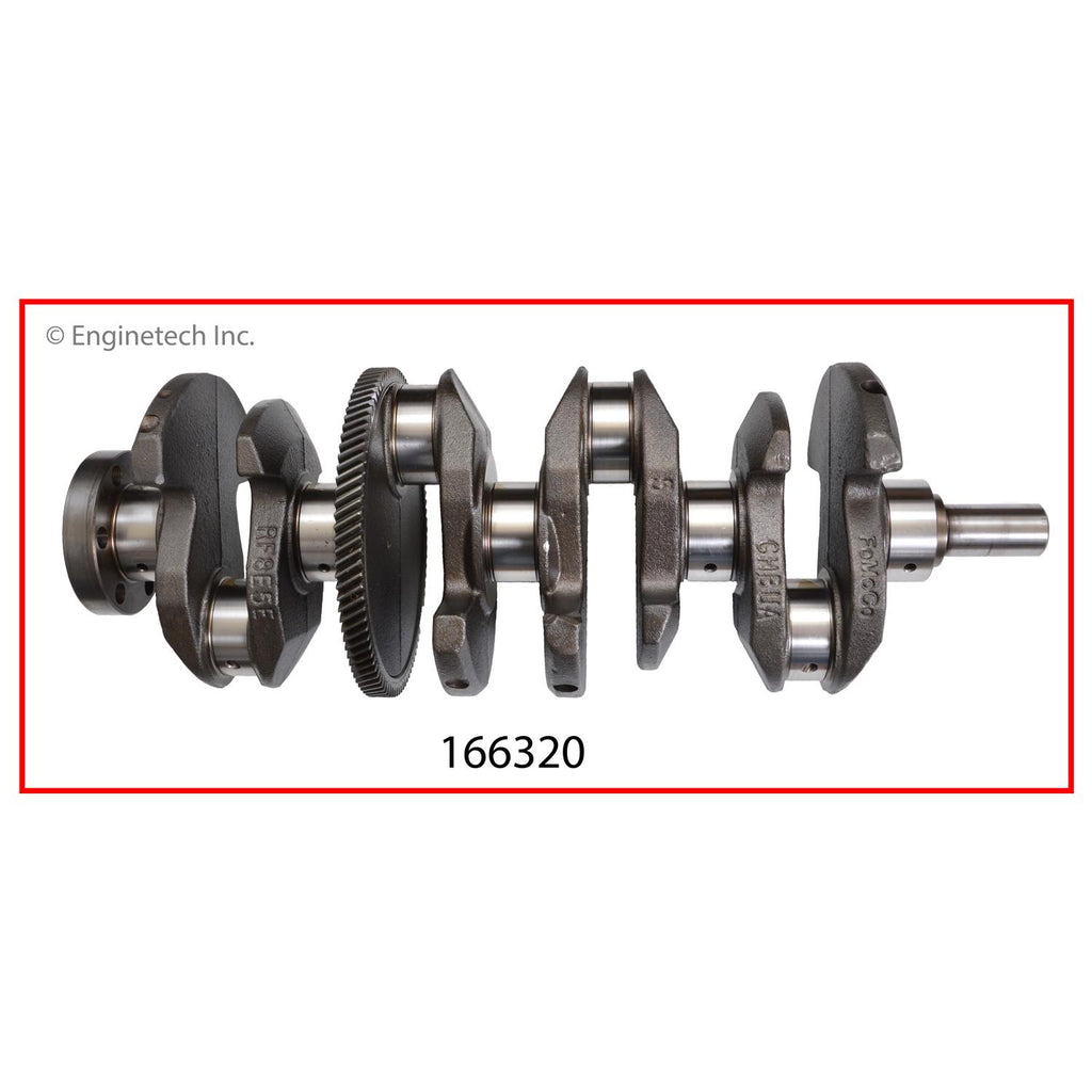 Enginetech Remanufactured Engine Crankshaft Kit with Main and Rod Bearings for Ford and Mercury Vehicles