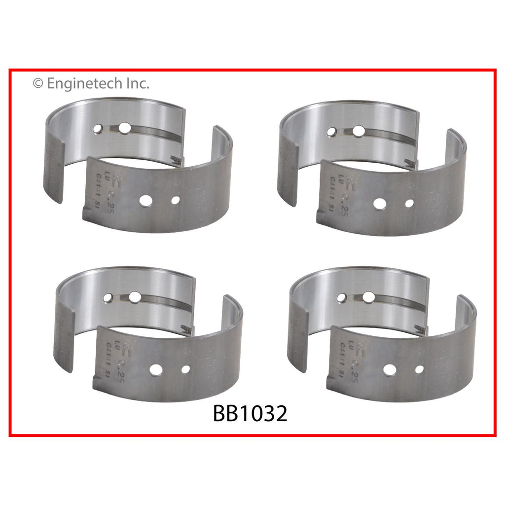Enginetech BB1032.50 Engine Full Connecting Rod Bearing Set for Isuzu Models