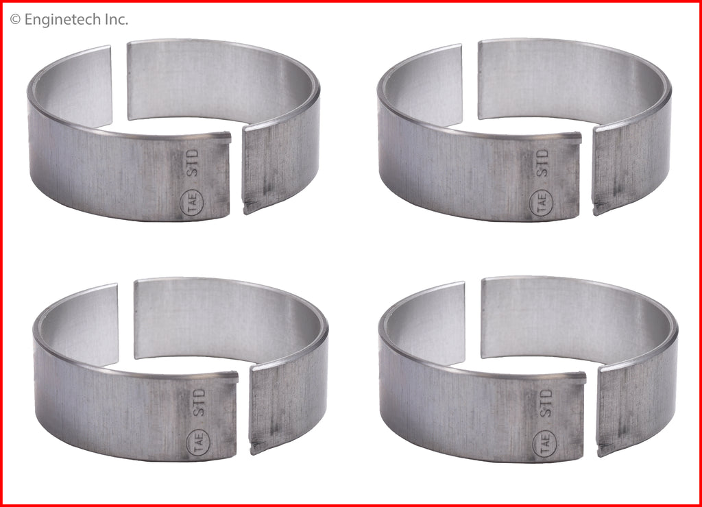 Enginetech BB1081.25 Engine Full Connecting Rod Bearing Set for Mazda Vehicles